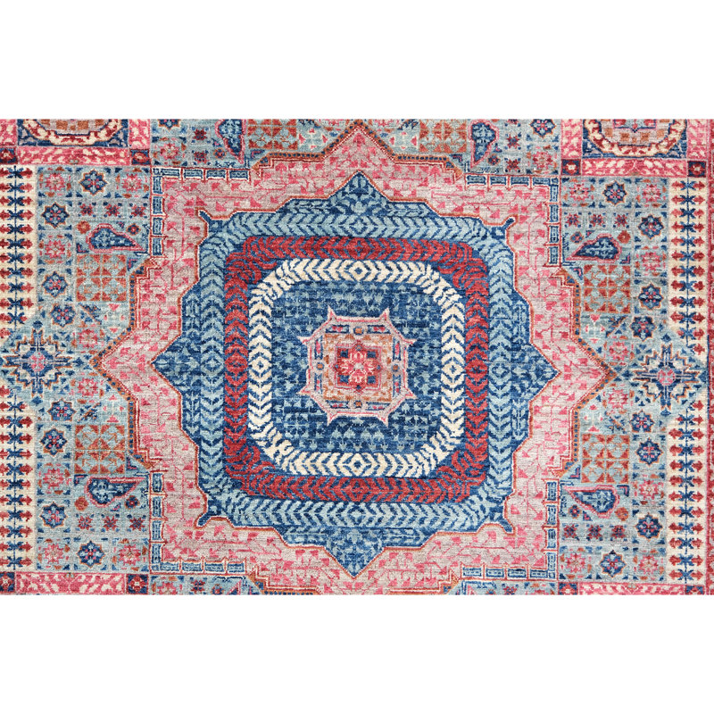 Hand Knotted Wool Area Rug in Green And Gray