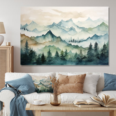 Green Summit Japan mountains - Japan Framed Art