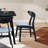 Wooden Dining Chairs Set Of 2, Modern Soft Upholstered Kitchen Side Chairs,Wooden Frame Kitchen Chairs For Dining Room,Living Room,Restaurant,Black-450043626
