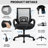 Ergonomic Mesh Task Chair with Adjustable Lumbar Support-2070788748