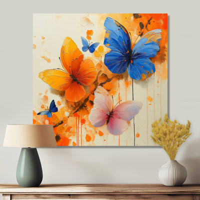 «Blue Blue Butterfly Wings Beauty I», art mural papillon