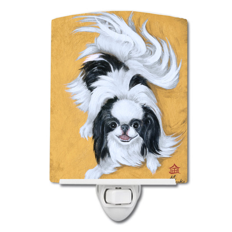 Éclairage de nuit en céramique japanese chin play