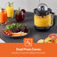 GEEPAS 25W Citrus Juicer with Bi-Direction Twist, Black