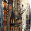 Horloge murale Dreamy Castle II-93383087
