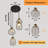 Leonah 4 - Light Matte Black LED Cluster Pendant