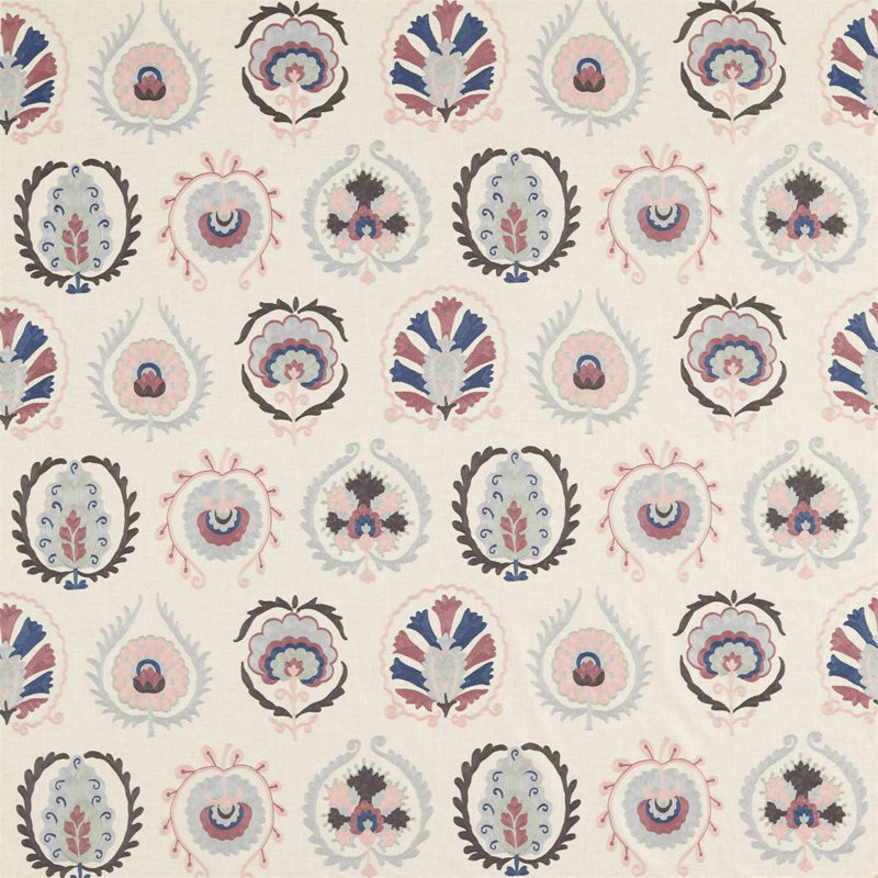 Daula Fabric, Blush/Dove