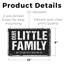 Enseigne en plastique rustique patiné 8 po x 12 po Our Little Family