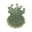 Statue de jardinière en résine en forme de grenouille avec pot décoratif en polyrésine pour la maison ou le patio - Design animal fantaisiste pour décoration de jardin ou tablette d'entrée - vert