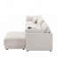 Canapé modulaire modulaire avec console de rangement et repose-pieds mobile, siège d'une largeur de 33 po-656652799