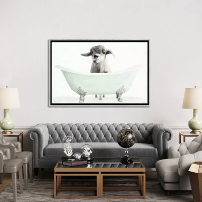 Vintage Tub With Goat