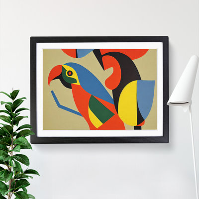 XH1022-6787X Parrot Abstract Vol.3 - Single Picture Frame Print