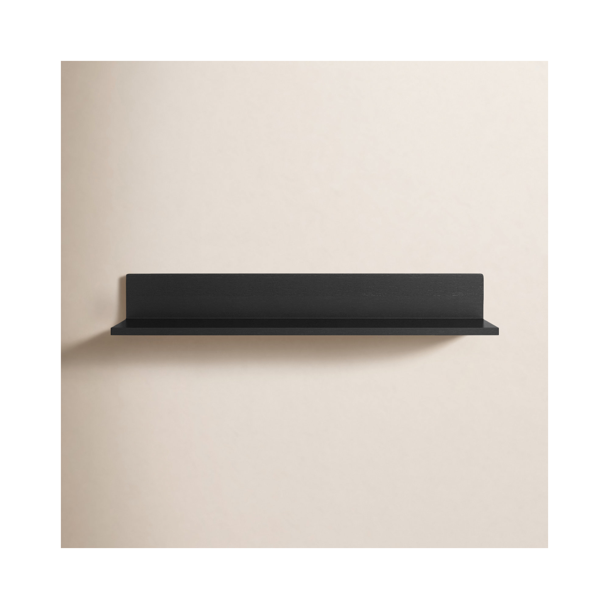Dezerea Wall Mounted Shelves, Black, 3.5'' H X 24'' W X 6.75'' D