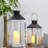 Mercer41 2pc 19" & 14" Stainless Steel Decorative Candle Lanterns