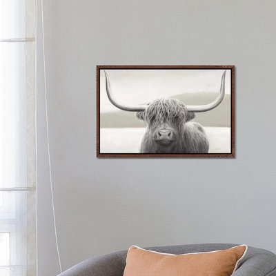 Highland Cow Neutral by James Wiens - Print on Canvas