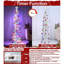 Arbre de Noël blanc 5 'H 5' avec 50 lumières DEL