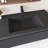 42'' Wall Mounted Single Bathroom Vanity With Black Quartz Sand Basin-1803270874