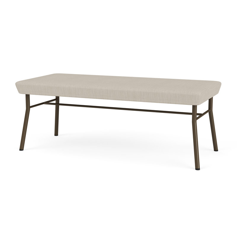 Banc en métal 2 places Chat, Bronze, Modena blé