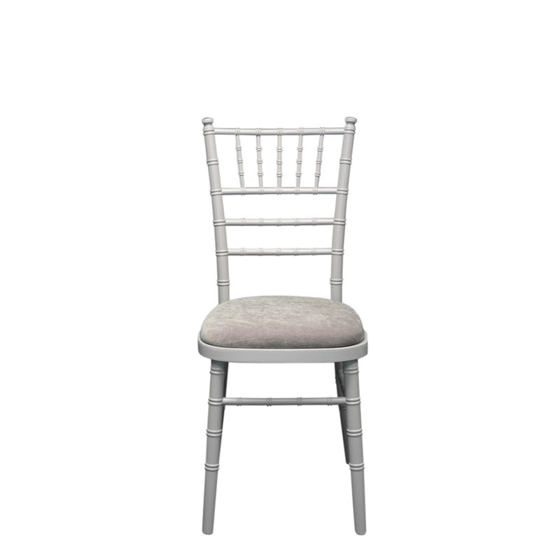 Arrington 43cm H Polyester Blend Upholstered Ladder Back Side Chair, Grey, Grey