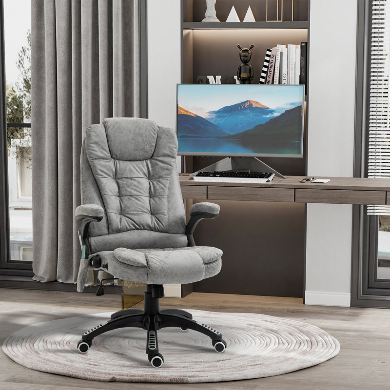 Waynefleet Polyester Office Chair, Light Grey