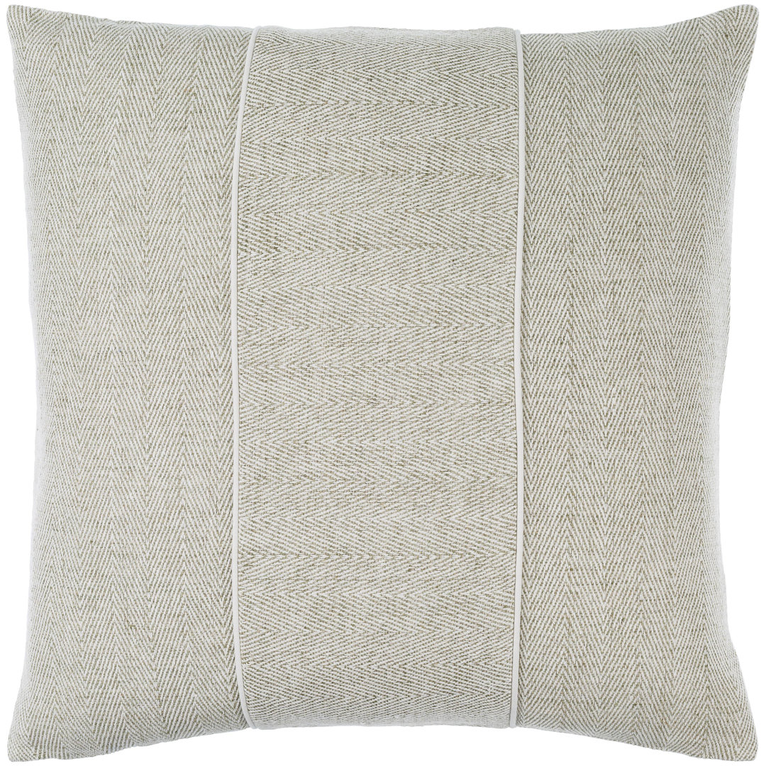 Stitched Linen Striped Linen Reversible Throw Pillow Livabliss
