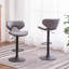 Ensemble de 2 tabourets pivotants réglables Masaccio avec base chromée Airlift