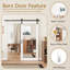  Barn 𝗔𝘀𝘀𝗲𝗺𝗯𝗹𝘆 𝗥𝗲𝗾𝘂𝗶𝗿𝗲𝗱 Panneau de porte, portes de grange coulissantes en bois massif manufacturé avec trousse de quincaillerie-124910744-137561601