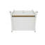Table de chevet 20 po Coney en blanc (2 tiroirs)-120942644