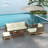 Sharmina Wicker 5 - Person Modular Patio Conversation Set with Cushions