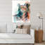 Petit chat gris aux yeux bleus - reproduction sur toile-67394450-67394451