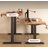Solid Wood Electric Adjustable Standing Desk-469236567