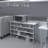 Stainless Steel Table With Three Undershelves-122914056