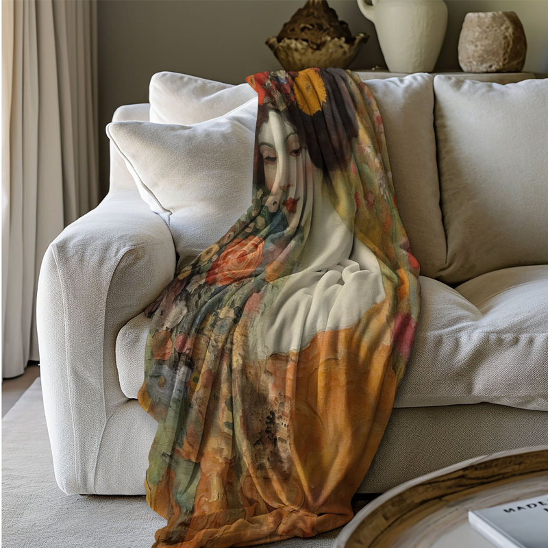 Klimt Inspired Women - Couverture de qualité supérieure 1 pièce, L 60 po x L 80 po