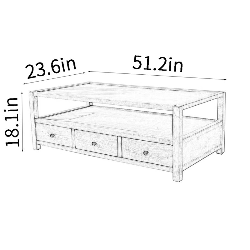 Table de bout carrée double American