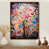 Toile avec cadre flottant brun