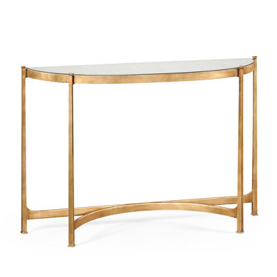 Luxe 48.25'' Glass Top Console Table