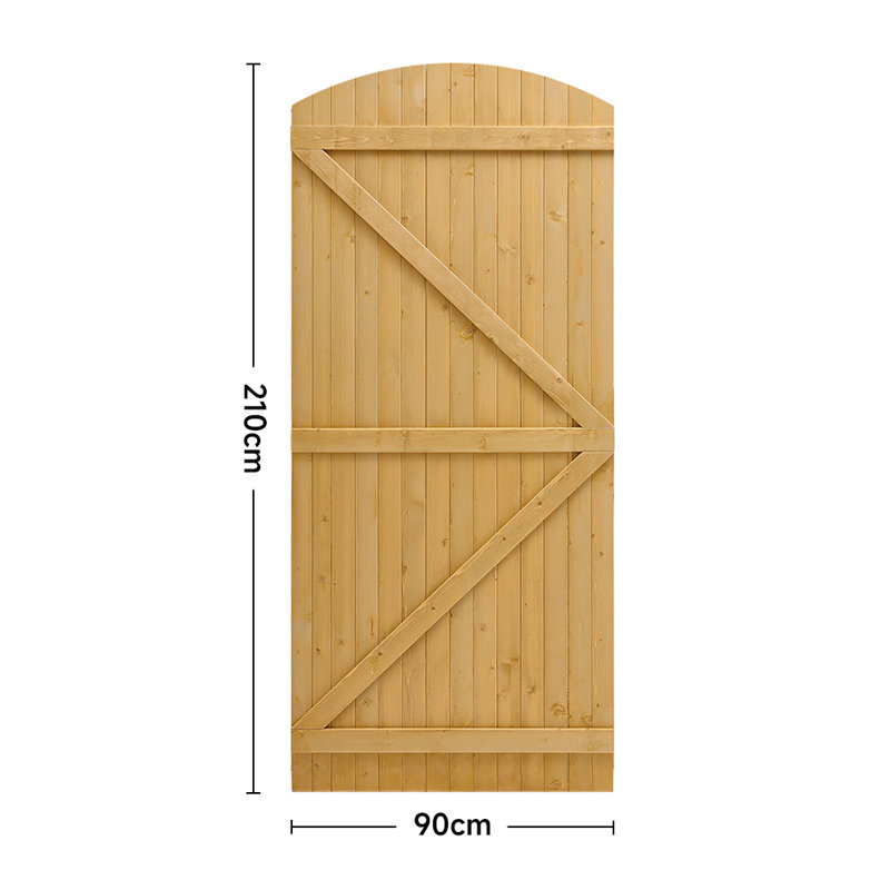 Wood Gate, 210cm H x 90cm W x 3cm D