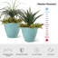 Ensemble de 2 pots à fleurs ronds 19,5 po-995547855-995547854