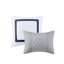 Édredon 8 pièces - très grand, bleu marine, édredon, broderie gracieuse brodée, chambre-118754015-118754014