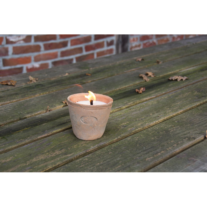 Citronella Candle in Terracotta Pot