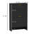 Shoe Storage Cabinet With 2 Flip Drawers, Freestanding Narrow Shoe Rack Organizer With Louvered Doors, Shoe Cabinet For Entryway-135258963