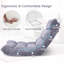 Chaise de plancher pliante avec dossier-1380415349