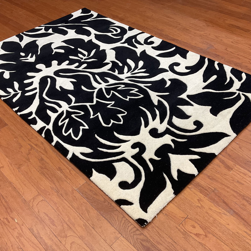 Wool Damask Indoor Rug