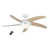 Lacquered White with Maple Blades
