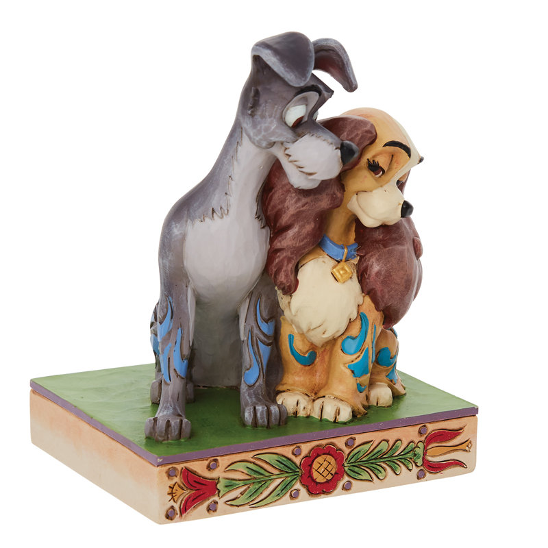 Jim Shore Disney Traditions Lady and the Tramp Love Figurine 4.5in H