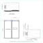 Ensemble de douche rectangulaire sans cadre en chrome avec finition en verre transparent l 60 po x P 32 po x H 76 po Molly-123408319