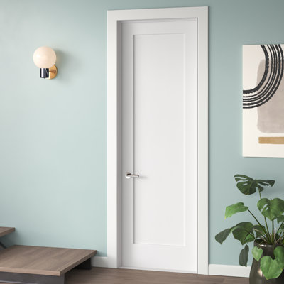 Dalle de porte intérieure 1 panneau apprêtée