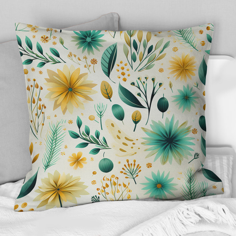 Coussin Botanical, H 18 po x l 18 po