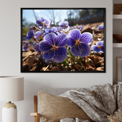«Vibrant Violets Field Photo I», reproduction sur toile