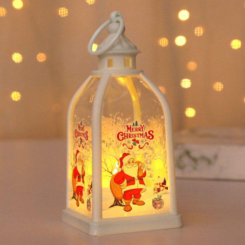 Décorations de Noël ornements de bureau veilleuse de Noël, B