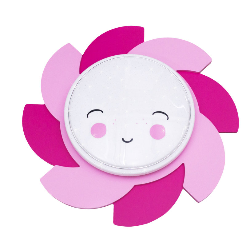 Alessia 1 Light LED Flush Ceiling Light, Pink